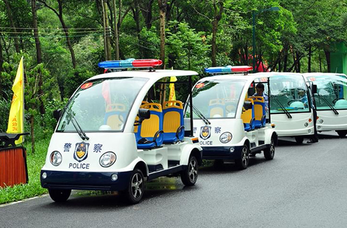 Petite voiture de patrouille électrique des forces de l'ordre, bienvenue à personnaliser