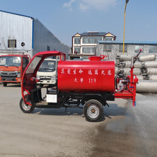 Mini camion de pompiers électrique à trois roues