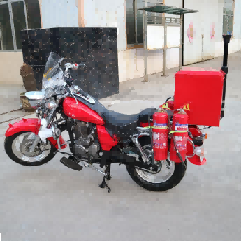 Moto de pompiers à deux roues